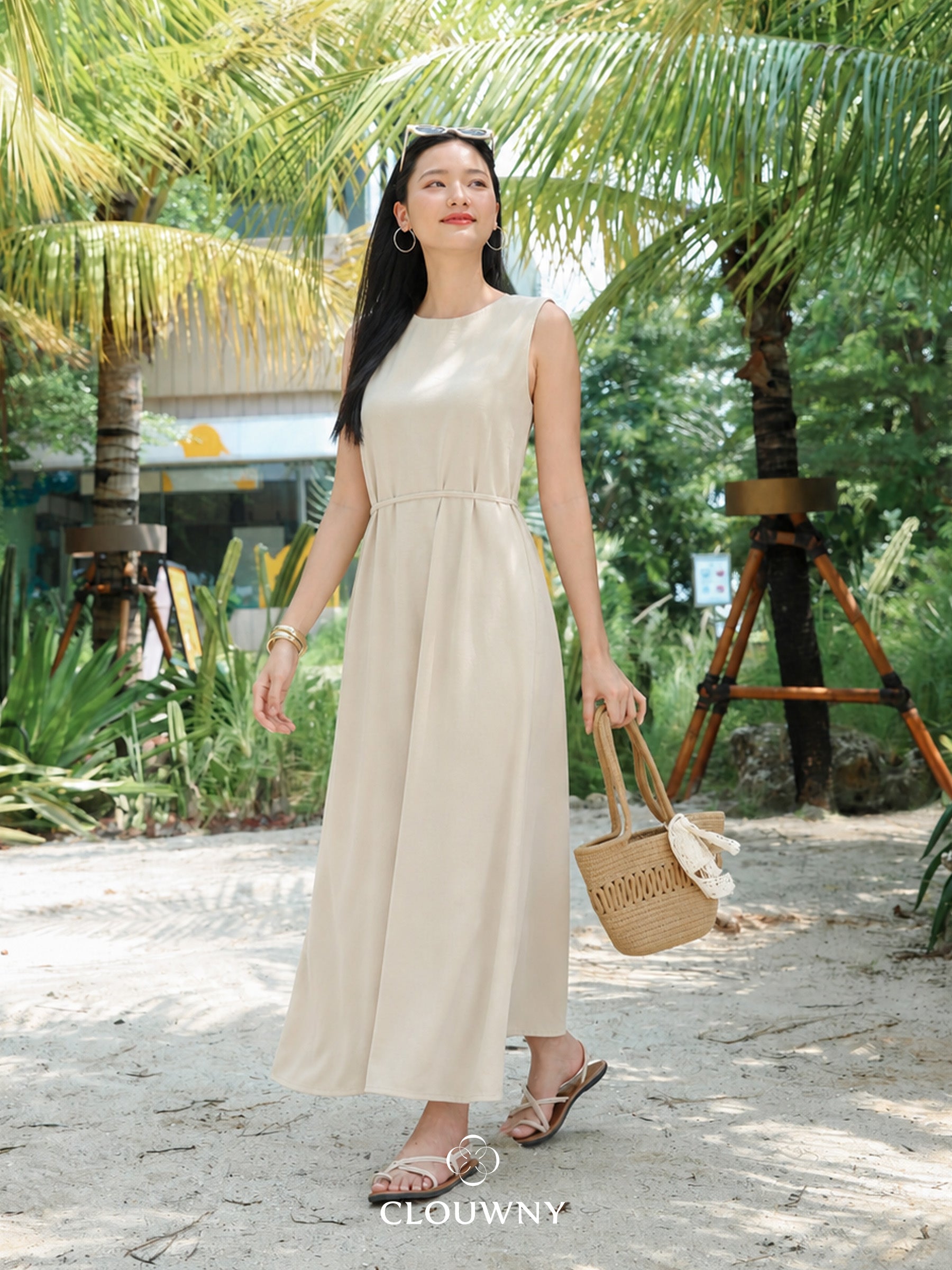 Barla Loose Dress - Cream